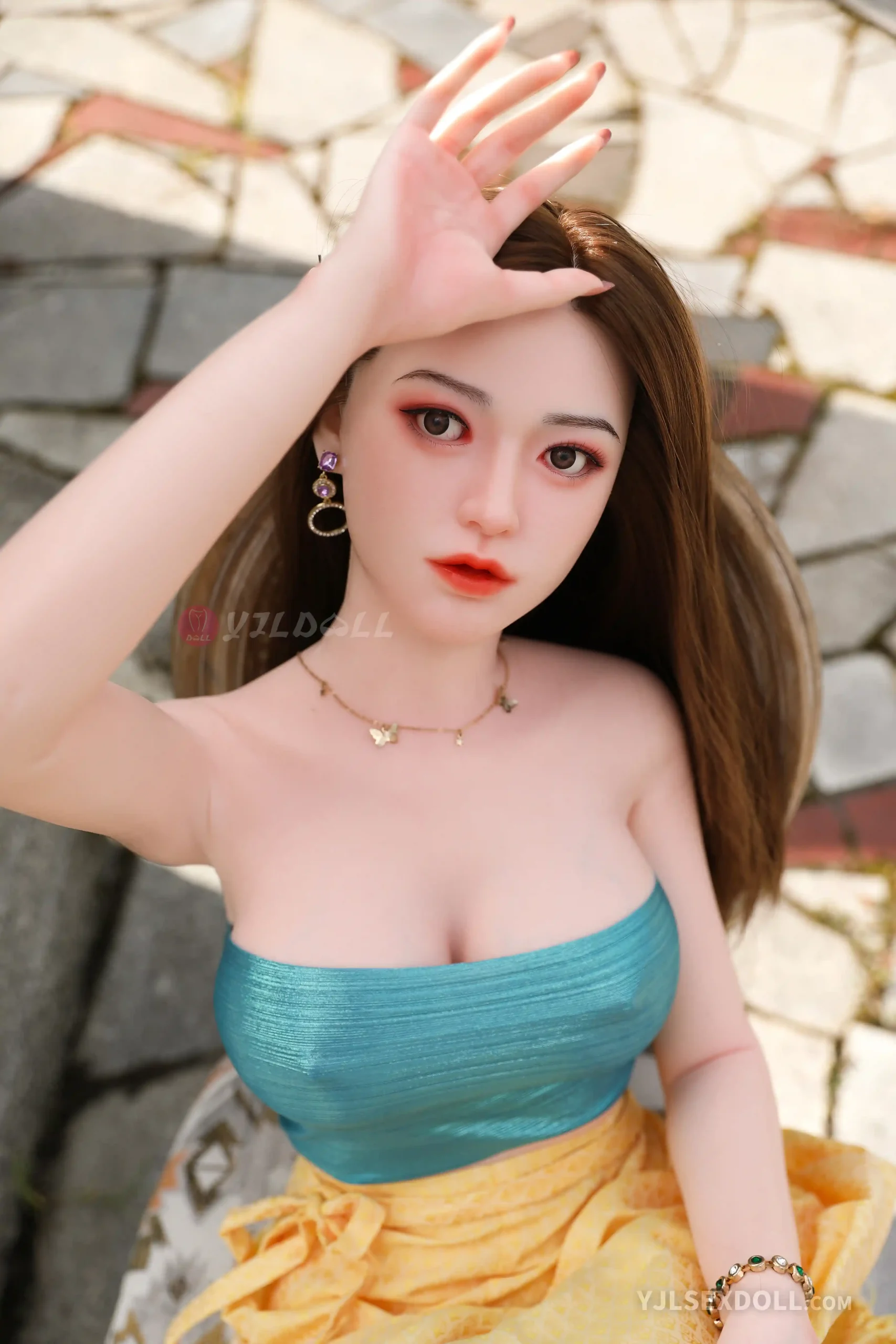 160CM D Cup Full Silicone Sex Doll   Head & Body One Piece